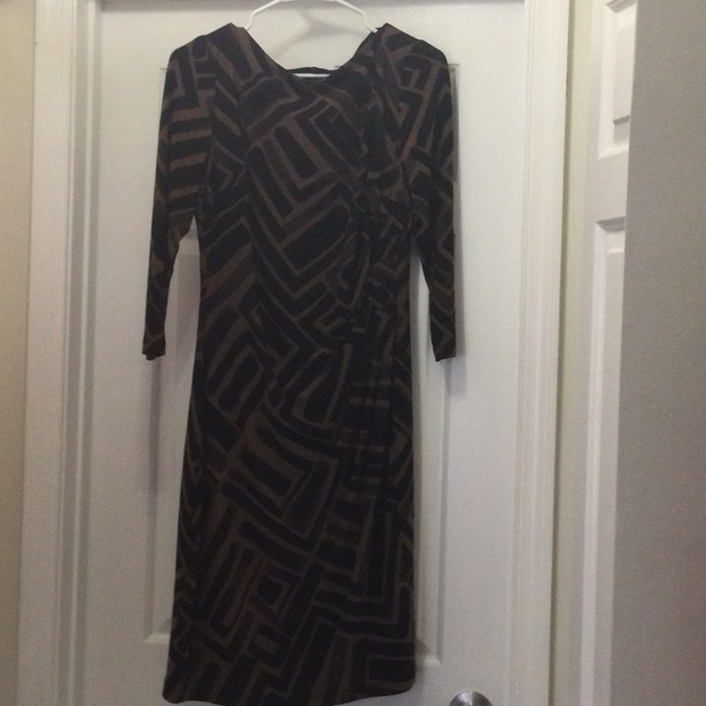 Long sleeved, brand new medium sized brown dress, Ralph Lauren size 12
